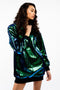 Sequins Oversized Hoodie For Adults